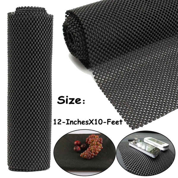 Black Tool Box Liner Non Slip Mat Anti-slip Holder Pad Lining Grip Drawer  Padded Shelf Foam Rubber Roll 120cm x 30cm