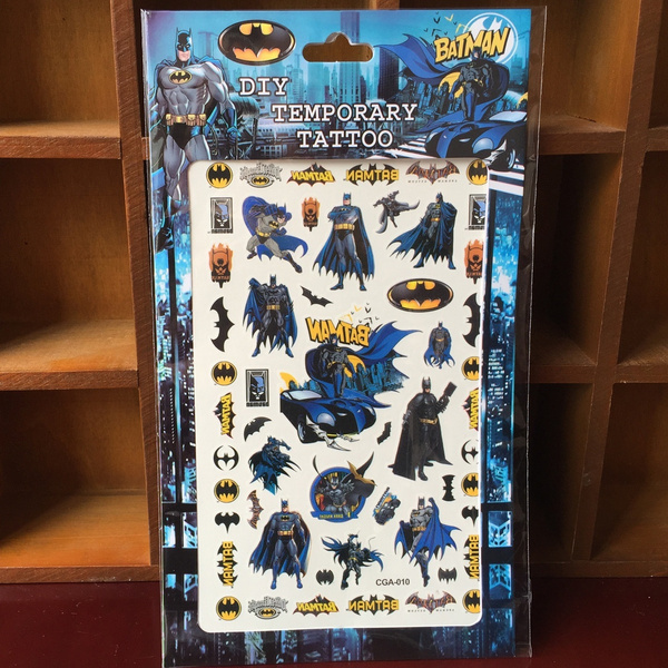 Children's Temporary Body Art Tattoos Batman Cartoon Tattoo Sticker For Kids (Size: Batman) | Wish Children's Temporary Body Art Tattoos Batman Cartoon Tattoo Sticker For Kids (Size: Batman) | Wish
