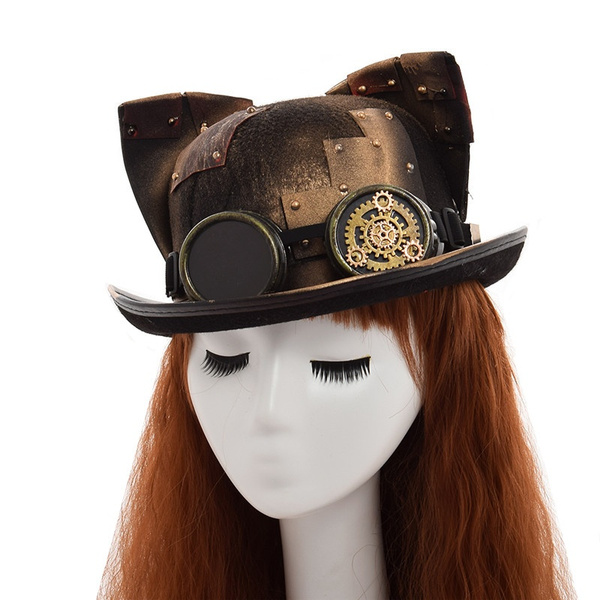 steampunk cat hat