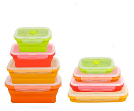 Box, collapsible, foodstoragecontainer, Silicone