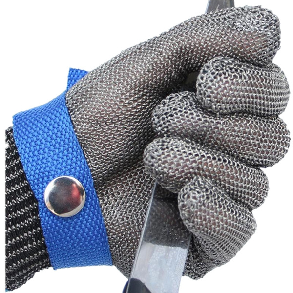 1Pc Stainless Steel Metal Mesh Butcher Glove Safety Cut Stab Resistant  Gloves | Wish