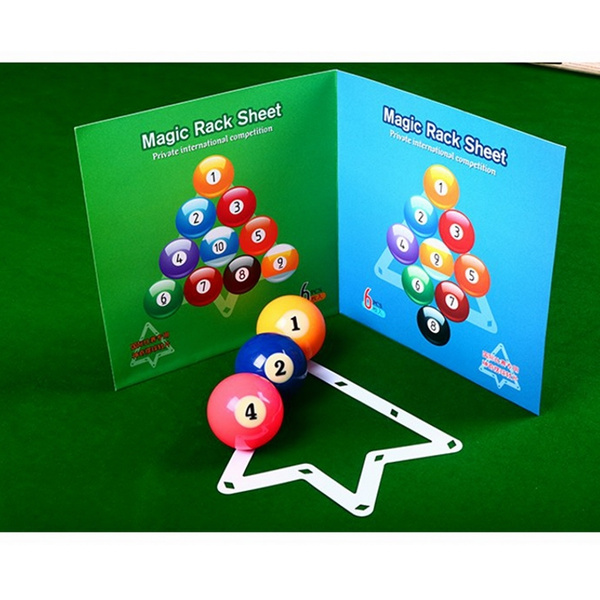 CM Pack of 6 Sheets Magic Ball Rack Pro Triangle Billiards Ball