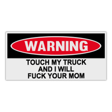 foullanguage, Funny, Stickers, Truck