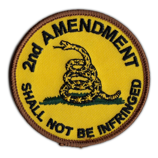 Motorcycle Biker Jacket/Vest Patch - Gadsden Flag Patch Don't Tread On Me -  3 Round