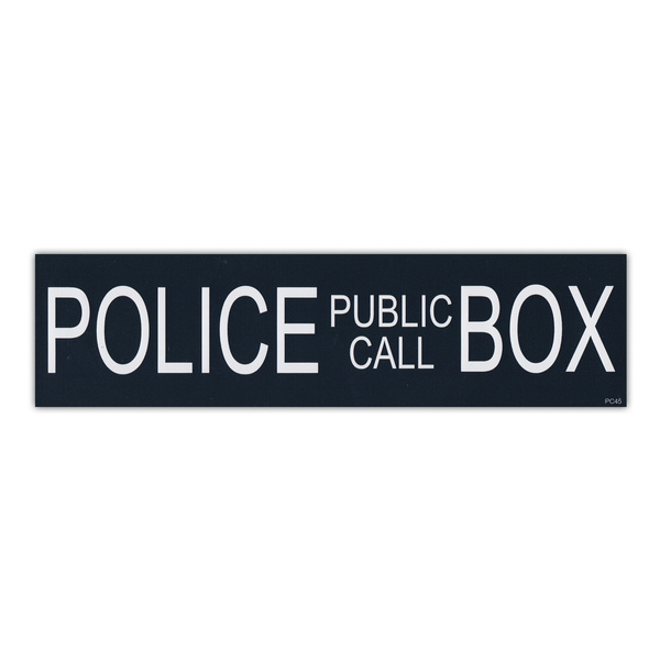 tardis police box sign