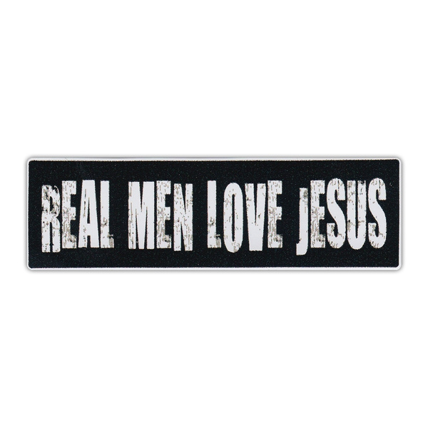 Motorcycle Helmet Stickers Decals Real Men Love Jesus Religious Jesus Christ 3 X 1 Wish