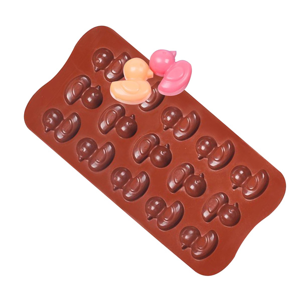 Cute Duck Silicone Mold Diy Chocolate Ice Biscuit Candy Moul.vi
