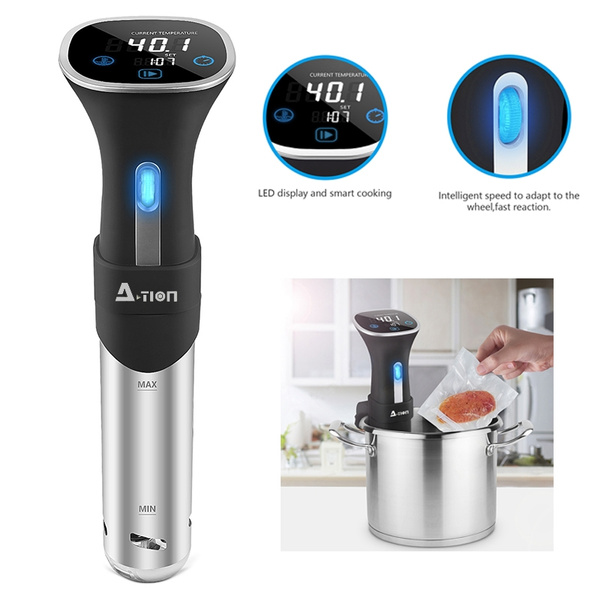 CookTech Digital Sous Vide Device, Immersion Circulator 800W White