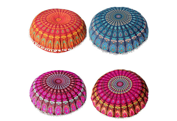 round mandala cushion