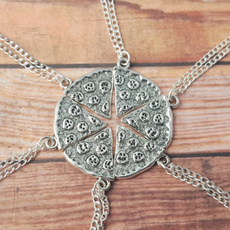 pizzanecklaceset, friendshipnecklace, Jewelry, Gifts