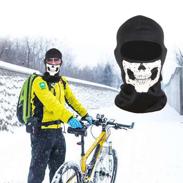 Ghost Mask Skull Balaclava, Cycling Skateboard Warmer