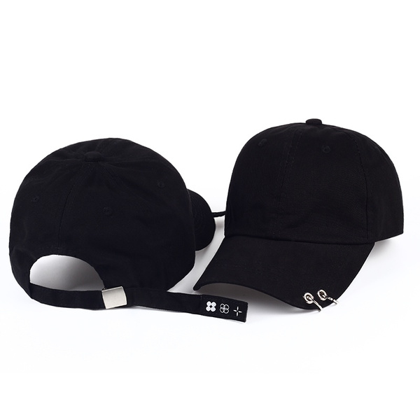 kpop cap with rings