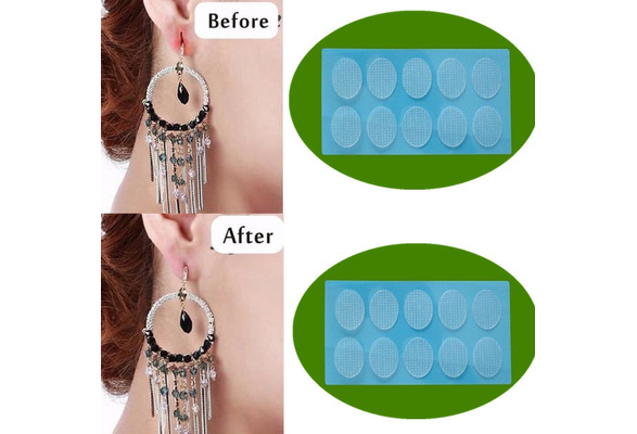 Ear Lobe Support Patch Pack of 60/ 6 sheet for Heavy Earrings/Invisible Ear  Lobe Tape