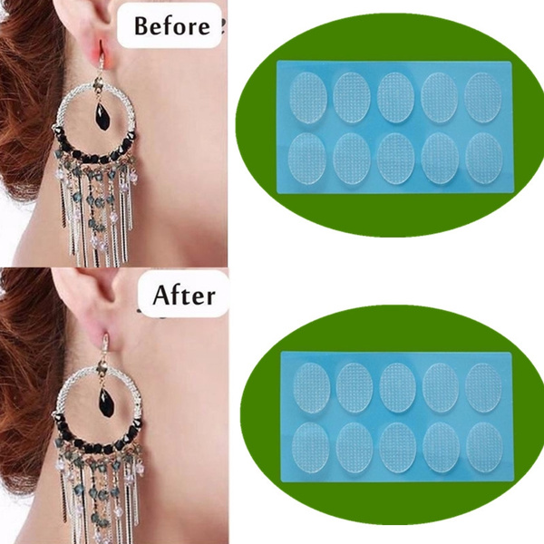 Earring Support Patches Invisible Ear Lift Stickers 50PCS Lobe Tape Relieve  Strain From Heavy Earrings For Stretched Droopy Ears - AliExpress