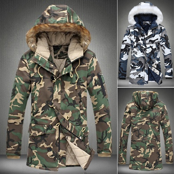 Winter shop camouflage coat