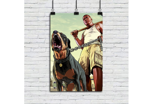 Grand Theft Auto V Canvas Painting for Room Background Wall