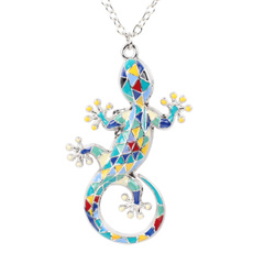 geckonecklace, lizardjewelry, Jewelry, Chain