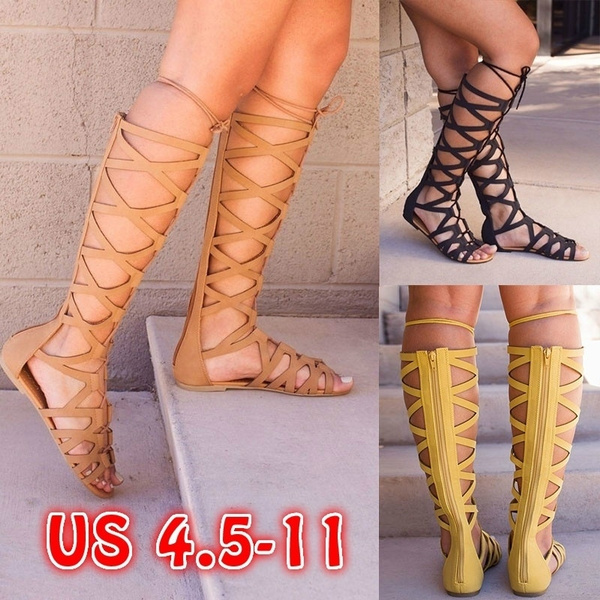 Newest Women Open Toe Straps Cross Stiletto Thin Heel Gladiator Sandals  Lace-up Brown Snakeskin High Heel Sandals Party Shoes - Women's Sandals -  AliExpress