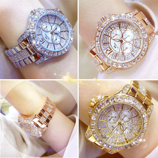 golden, DIAMOND, Casual Watches, Ladies Watches