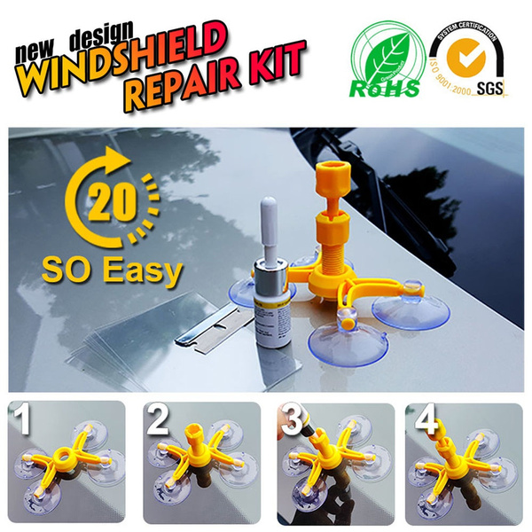 Auto Windscreen Windshield Repair Tool Set DIY Car Wind Glass Kit For Chip Crack