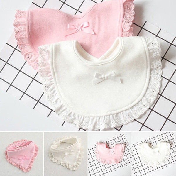 Toddler Baby Bibs Boy Girl Round Triangle Saliva Towel Kids Bib Feeding