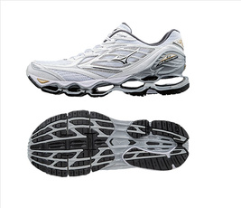 Mizuno Wave Prophecy 6 White Silver Men Running Shoes Sneakers New J1GC170003 A Wish