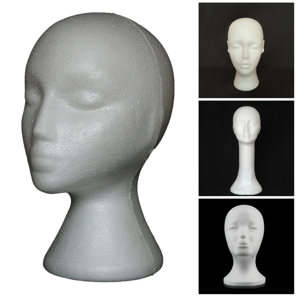 Foam Mannequin Mannequin Head Professional Polystyrene Foam Hairdressing  Practice Jewelry Head Model