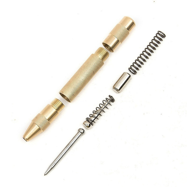 Automatic Center Pin Punch Spring Loaded Marking Starting Holes Tool Wish