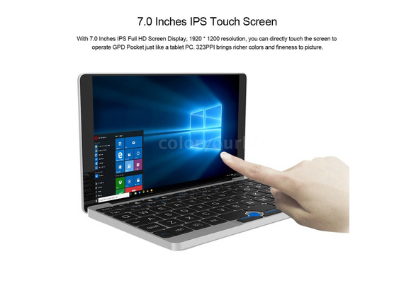 GPD Pocket 7 Inches Mini Laptop Tablet PC Windows 10 Intel Z8750 