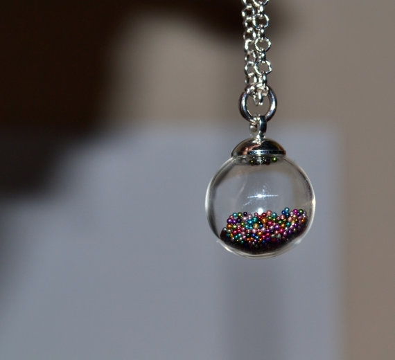 glass orb necklace