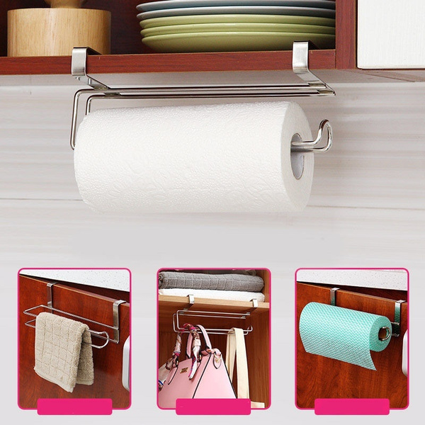 Paper Towel Holder, Stainless Steel Large Rolls Paper Towel Rack