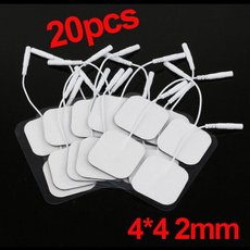 10PCS Blanc Remplacement de TENS PADS ÉLECTRODE Massage Électrode Tens Units 4x4cm