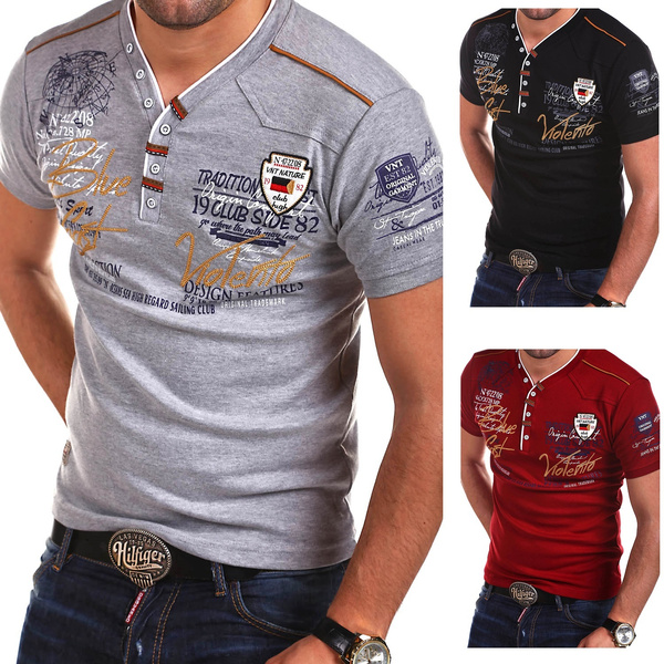 Mens Fashion Personality Cultivating Short Sleeved Shirt S 3xl Wish 6160