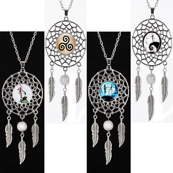 Trendy Style Nightmare Before Christmas Necklace Nightmare Before Christmas Pendant Dream Catcher Necklace Mama