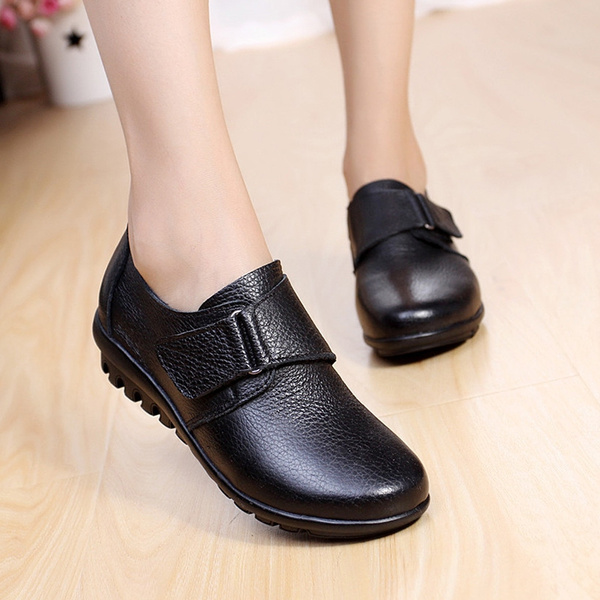 Women Flats Shoes Woman Genuine Leather Shoes Women Shoes Flats Slip on ...