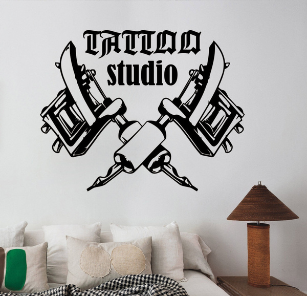 Tattoo Studio Custom Name Wall Decal Tattoo Studio Sign Wall Stickers  Custom Studio Door Window Vinyl Sticker Mural Gift Decor Art 4275ER - Etsy