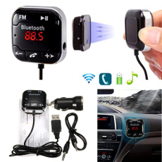 A2DP Car Charger Kit MP3 Player Hands-free FM Transmitter Magnetic AUX Adapter With Mic Bluetooth Wireless