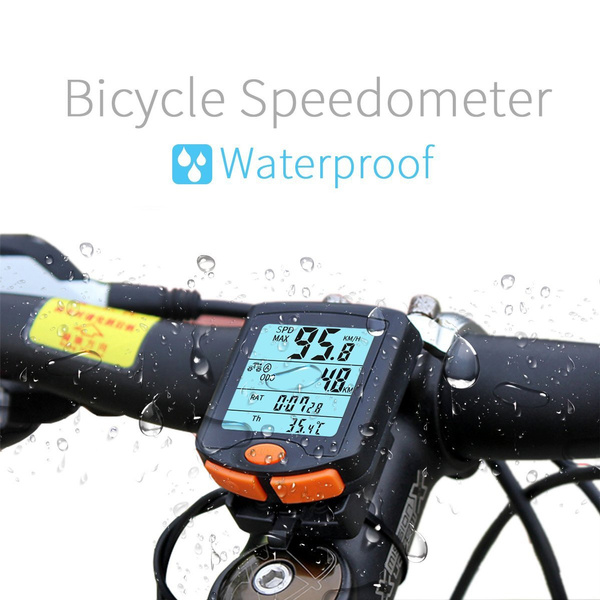Wireless MTB Cycle Bike Speedometer Waterproof Bicycle Meter Computer Odometer 