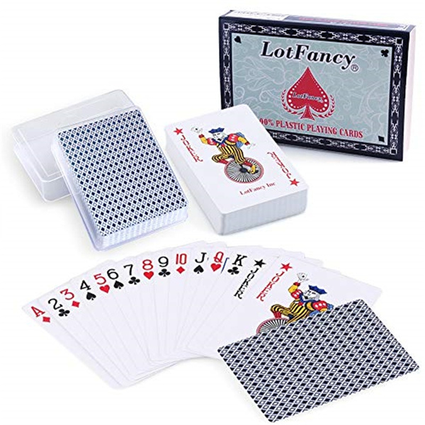 Playing Cards W Waterproof Case Travel More New Lovely Board Game Free P&P 