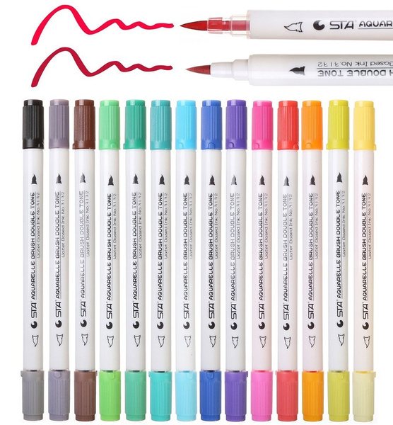 1pc Dual Tip Oil-based Marker Art Markers, Non-toxic And Water-washable For  Kids, Students And Artists, Watercolor Pens With 30 Colors Perfect For  Cartoon And Comic Drawing, Non-bleed On Paper