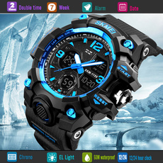 Men Women Digital Sports Quartz LED DATE Waterproof Army Wrist Watch