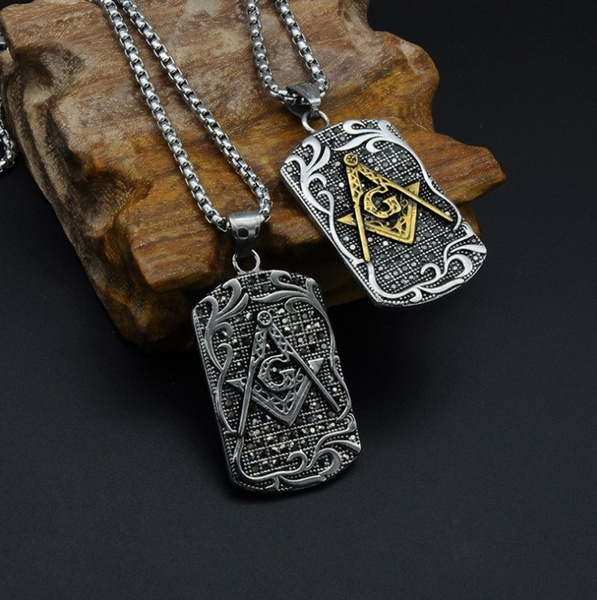 Masonic deals necklace charms