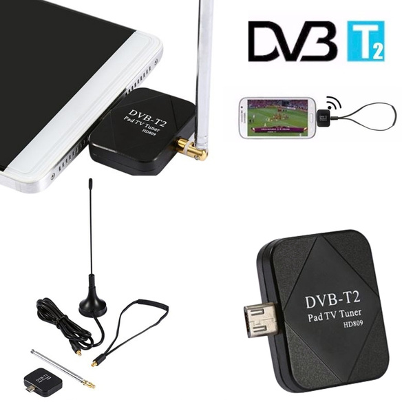 New 1pc Android DVB-T DVB-T2 USB Dongle Receiver HD TV Tuner For  Phone/Tablet PC HOT