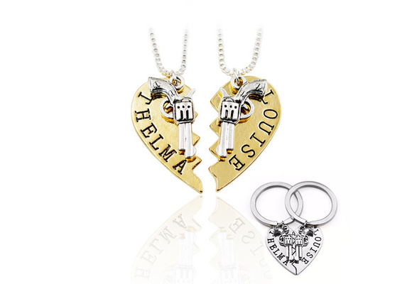 Thelma and Louise Best friends necklace Set
