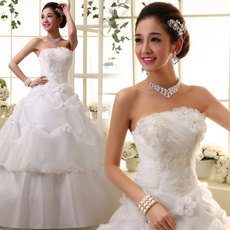 Sexy Wedding Dress, Flowers, Lace, Elegant