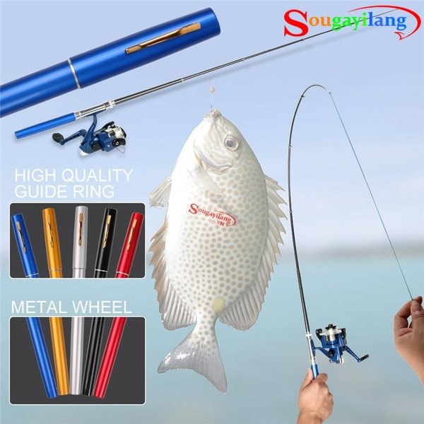 Fishing Rod and Reel Camping Mini Telescopic Pocket Pen Shape | Wish