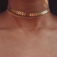 Chain, women necklace, Choker, gold necklace