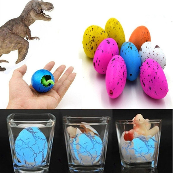 6 Pcs Kids Toys Magic Inflatable Hatching Dinosaur Add Water Growing Dino Eggs 