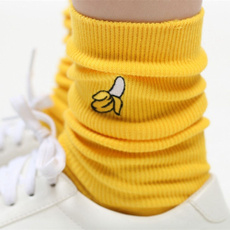 2017 New Cartoon Warm Cotton High Socks 3D Fruit Embroidery Hosiery
