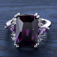 purpleamethystring, wedding ring, Morado, Gemstone